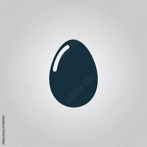 Vector egg icon. Eps10. Easy to edit