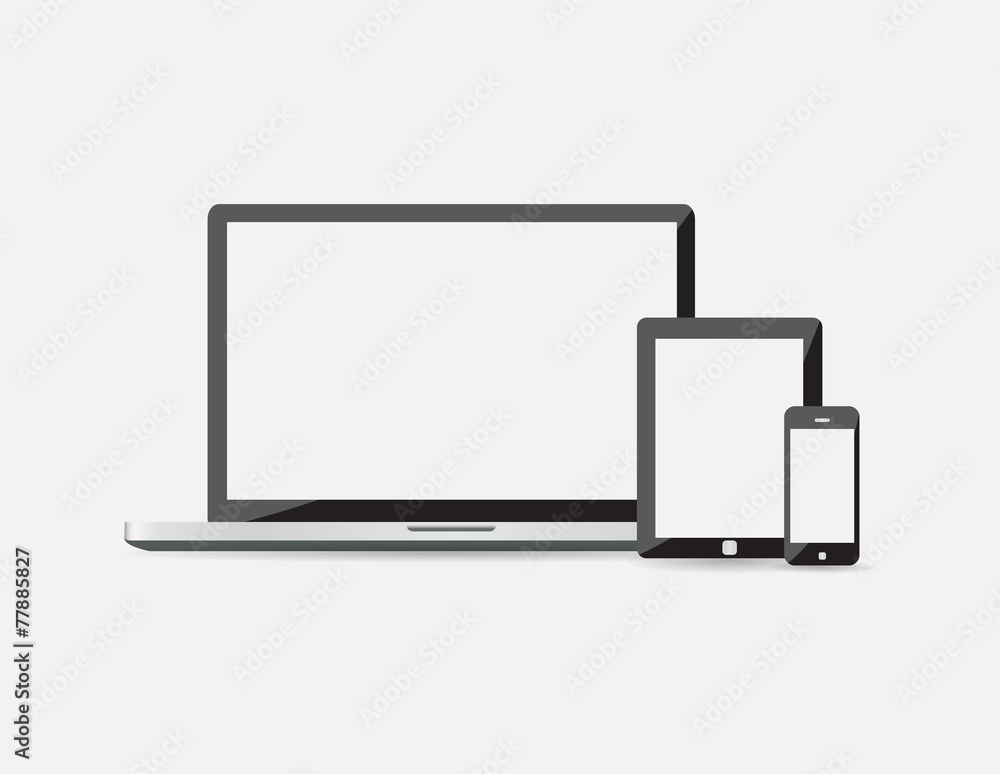 vector illustration of modern gadgets vector illustration of modern gadgets