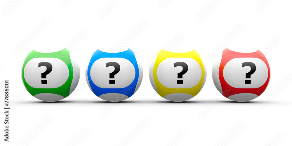 Fototapeta premium Lottery balls question