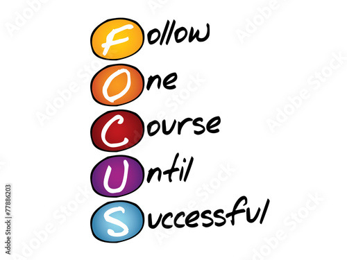 FOCUS, business concept acronym