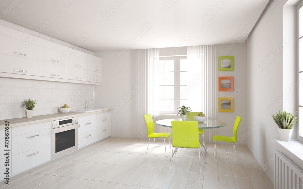 white kitchen design