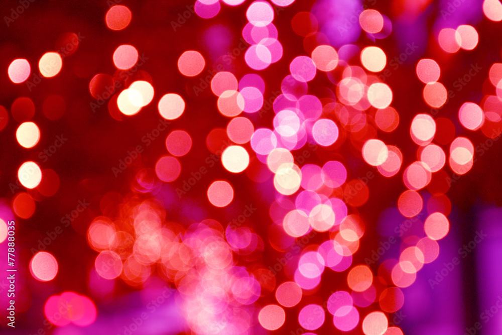 Red Bokeh Background