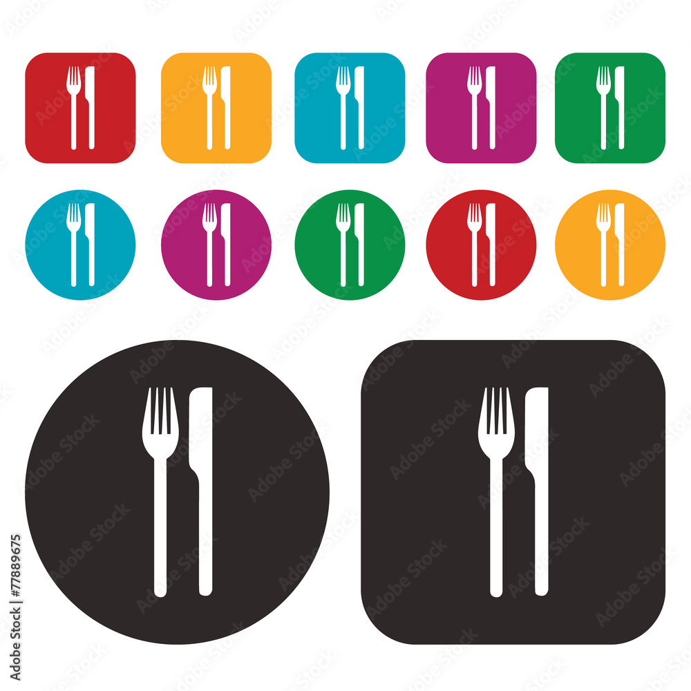fork and spoon icon / utensils icon fork and spoon icon / utensils icon