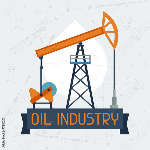 Oil pump jack background.