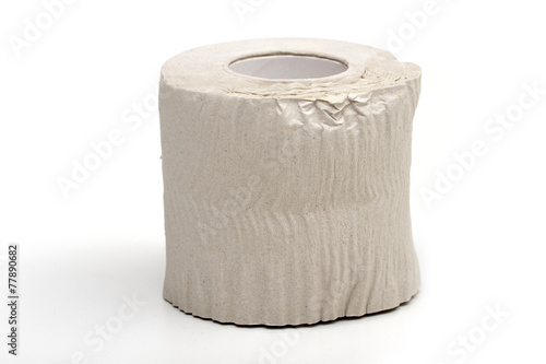 toilet paper on the white background