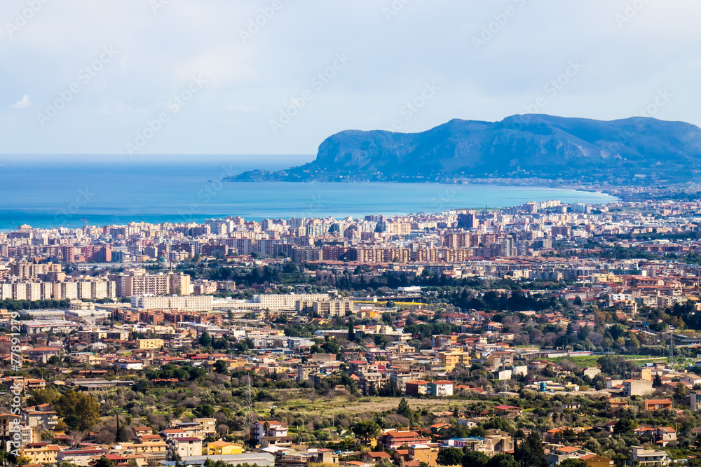 cityscape of Palermo, In Italy