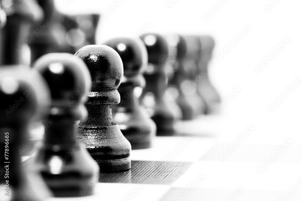 Aufstellung Schach Stock-Foto | Adobe Stock