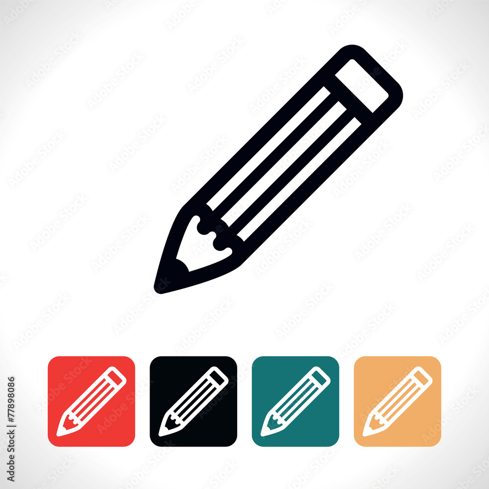 pencil icon. pencil icon.