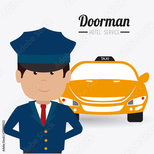 Hotel design, vector illustration.