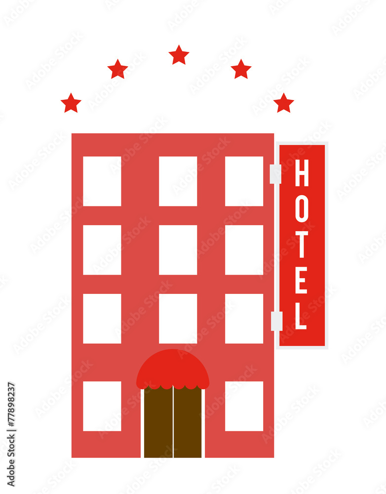 Hotel design, vector illustration. Hotel design, vector illustration.