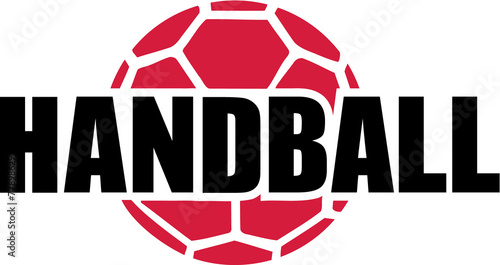 Handball Word and Ball