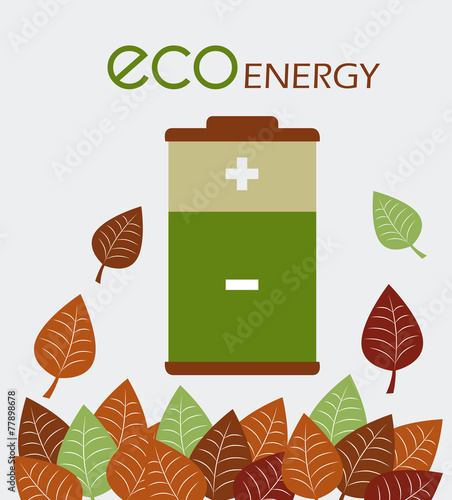 Ecology design, vector illustration.