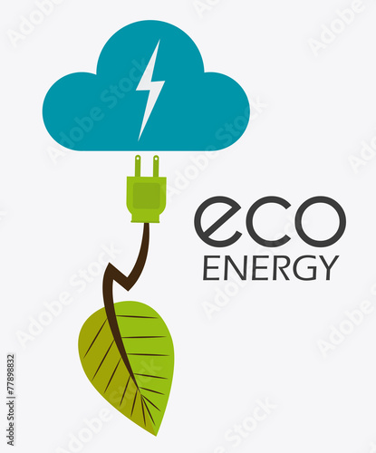 Ecology design, vector illustration.