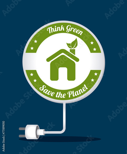 Ecology design, vector illustration.