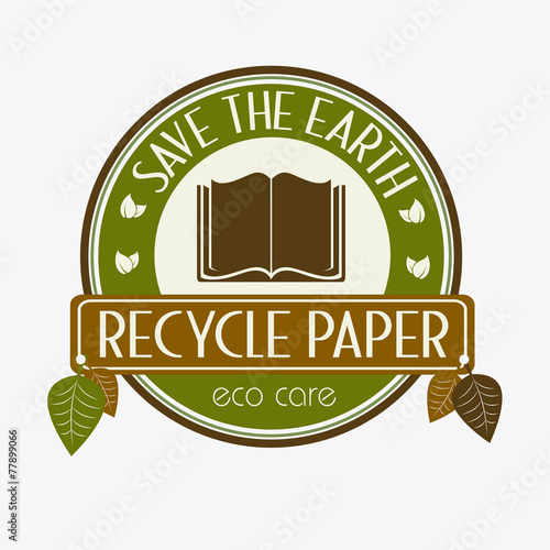 Ecology design, vector illustration.
