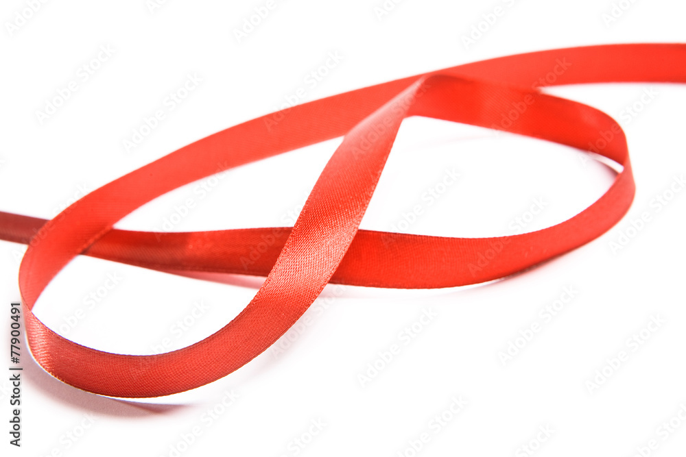 Yellow ribbon with a bow. Element of decoration. Yellow ribbon with a bow. Element of decoration.