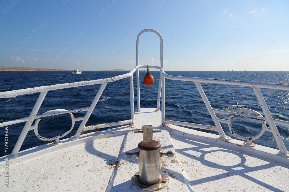 yacht bow floating on sea yacht bow floating on sea