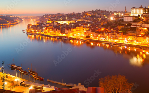 Porto panorama at twilight