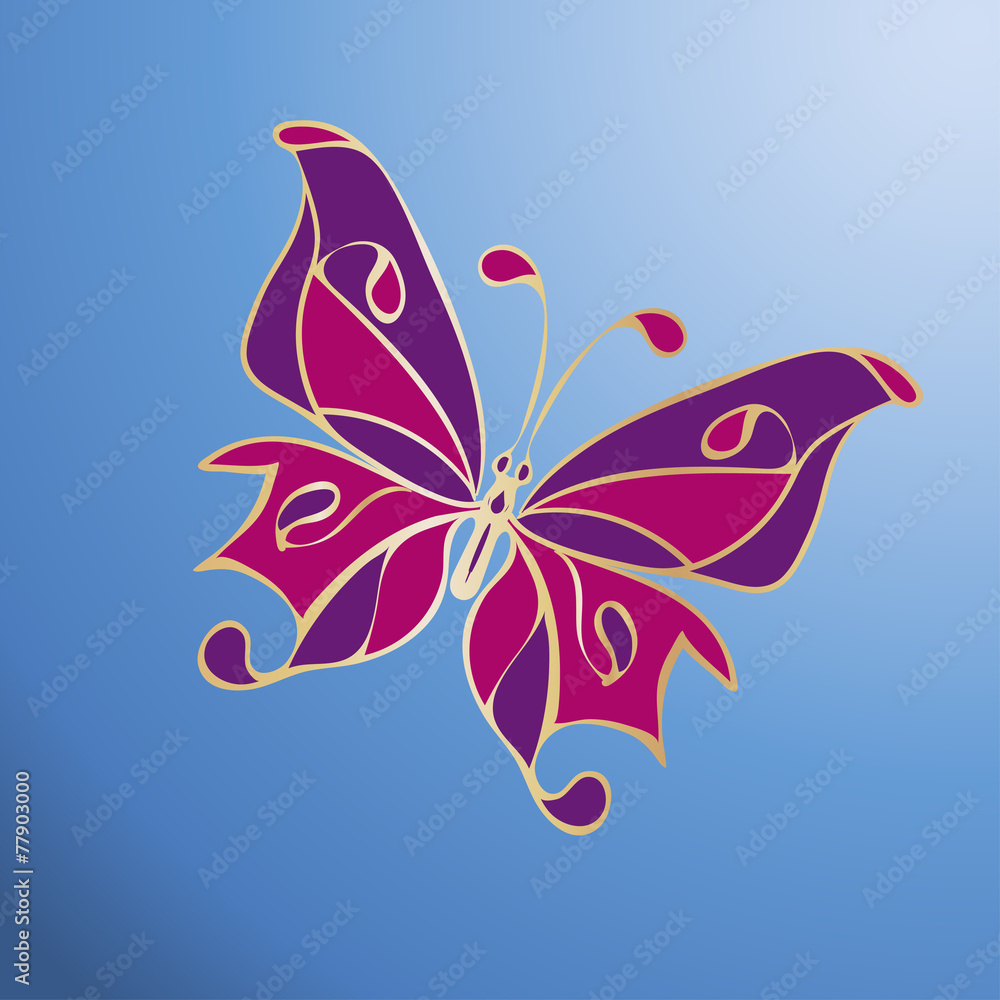 Lace butterfly cut out of paper Lace butterfly cut out of paper