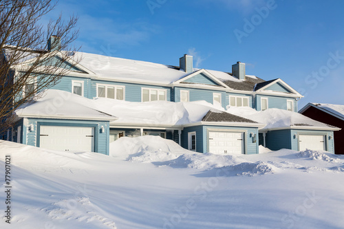 Winter Row Houses © V. J. Matthew