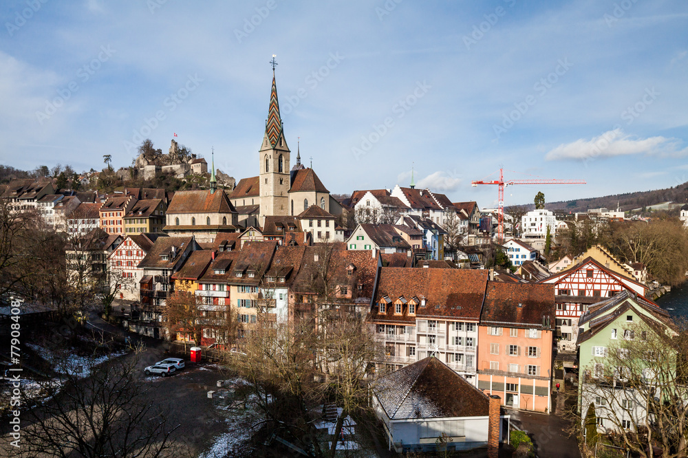 Naklejka premium Baden in canton Aargau, Switzerland