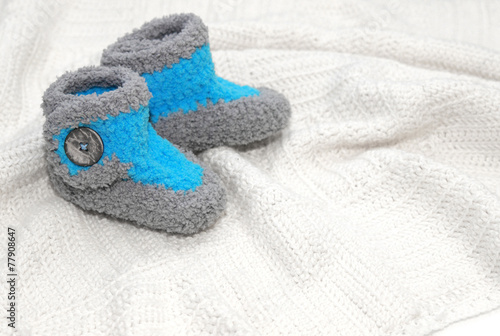 crochet baby boy booties