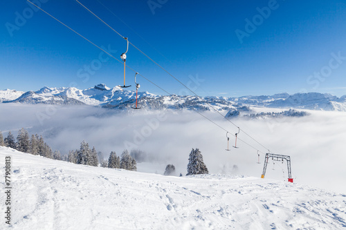 Ski resort Ibergeregg, Switzerland