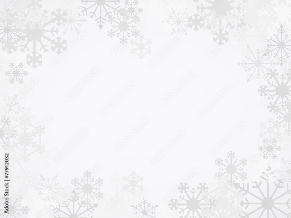 Vector Winter Snowflake Background