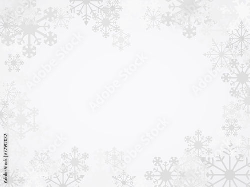 Vector Winter Snowflake Background