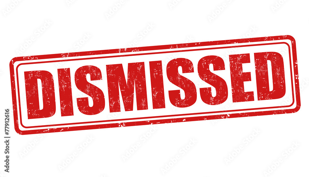 Dismissed rubber stamp Royalty Free Vector Image