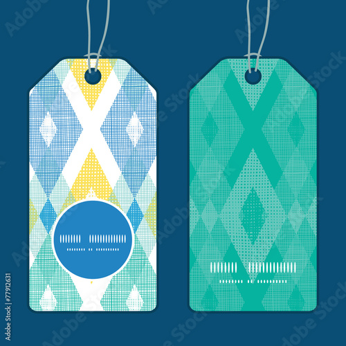 Vector colorful fabric ikat diamond vertical round frame pattern