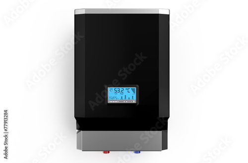 Electric black  boiler, water heater photo