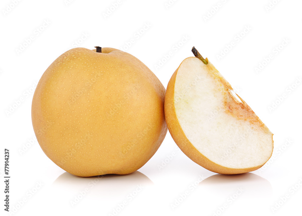 Fototapeta premium pear on white background