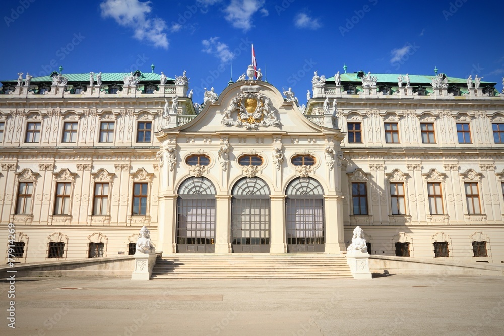 Vienna - Belvedere. Filtered color.