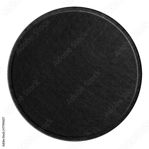 black round metal plate