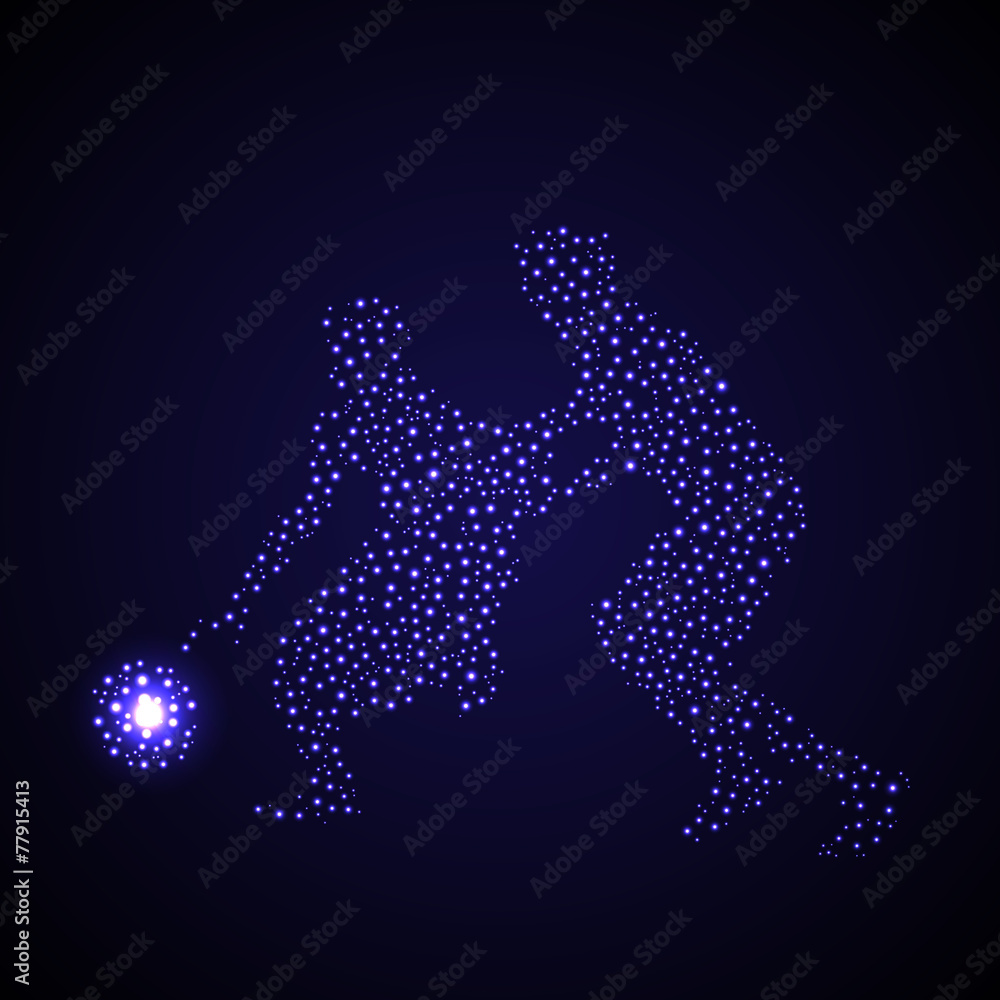 Fototapeta premium Abstract basketball player silhouette