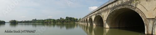 Panorama of lake and bridge © mawardibahar