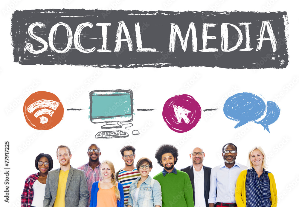 Social Media Connection Communication Technology Network Concept Social Media Connection Communication Technology Network Concept