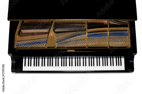 Grand Piano Viewed from Above - Isolated