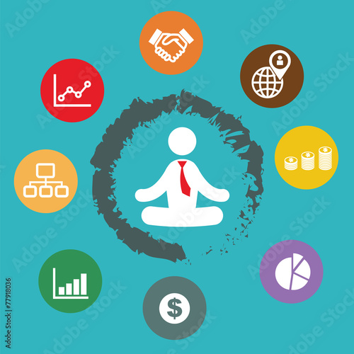 businessman meditation