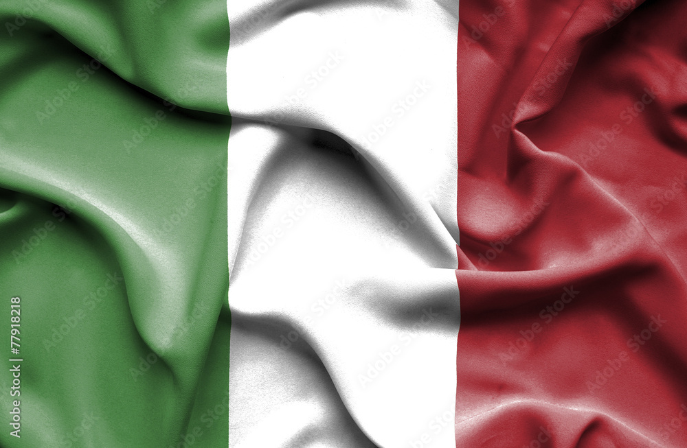 Italy waving flag Italy waving flag