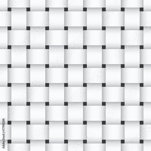 White weaving seamless pattern photo