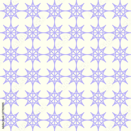 Purple Double Star and Circle Seamless Pattern on Pastel Color