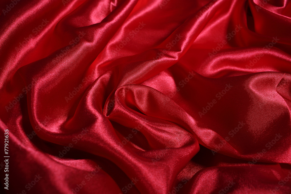 Fototapeta premium Red satin background