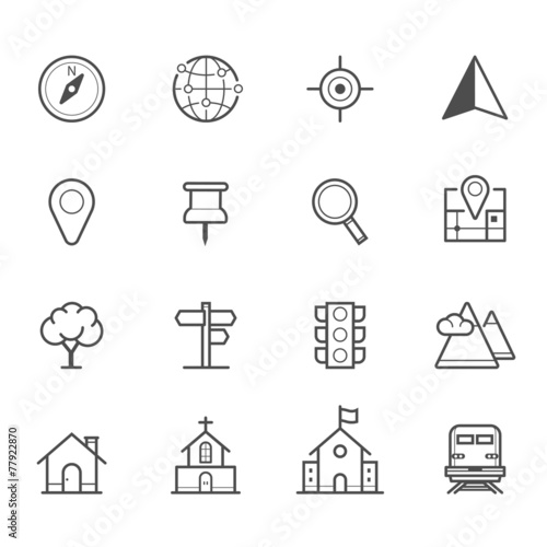 Map Icons and Location Icons
