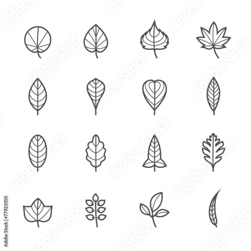 Leafs Icons for Pattern