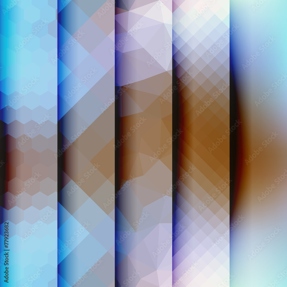 Obraz premium Vertical geometric strikes in different textures.