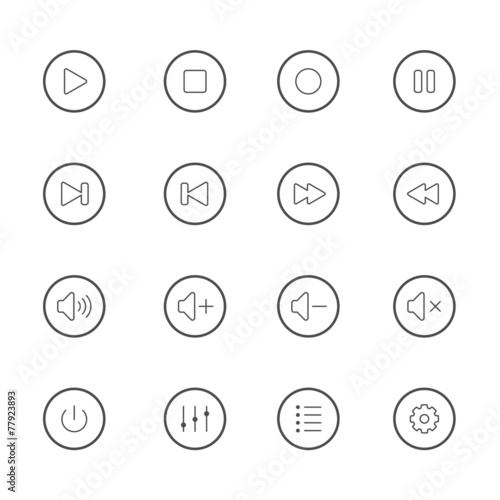 Media Player Icons