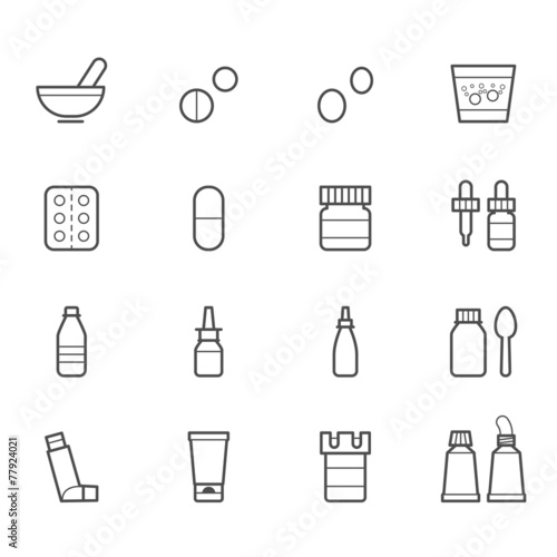 Pharmacy and Medical Icons