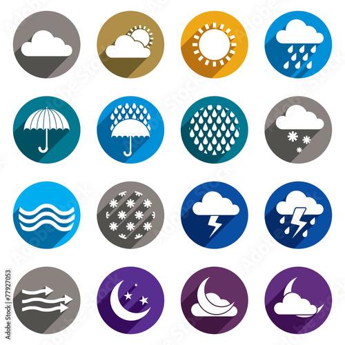 Weather icons vector set, s...